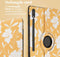 iMoshion Tablet Hoes Geschikt voor Samsung Galaxy Tab S9 Ultra - iMoshion 360° Draaibare Design Bookcase 2.0 - Geel /Yellow Flowers