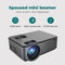 Spoused Beamer - Full-HD - 10.000 Lumen - Streamen Via WiFi - Mini Beamer - Zwart