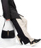 POSH by Poelman CARO - Dames Sneakers - Imitatie suède met vetersluiting - Zwart met combinatie