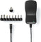 Nedis Universele AC-Stroomadapter - 18 W - 3 - 12 V DC - 1.10 m - 1.5 A - 8 plug(s) - Zwart