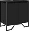vidaXL - Wastafelkast - 60x35x60 - cm - bewerkt - hout - zwart
