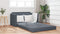 vidaXL - Zetelbed - 2-in-1 - Donkergrijs - 124x204x61 - cm - Velvet
