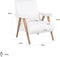 Richmond Fauteuil Bono white furry fire retardant (Himalaya 900 white furry)