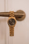 IKKI BRONX BX15 Dames Horloge - 3ATM Waterdicht - RVS - Goudkleurig / Taupe