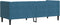 vidaXL - Driezitsbank - Chesterfield-stijl - met - bolsters - fluweel - blauw