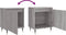 vidaXL - Nachtkastjes - 2 - st - 40x30x50 - cm - bewerkt - hout - grijs - sonoma - eiken