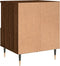 vidaXL - Nachtkastje - 40x35x50 - cm - bewerkt - hout - bruin - eikenkleur