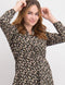 ONLY ONLCORY LS V-NECK TUNIC WVN NOOS - Korte jurk met lange mouwen - All over print - Maat L