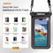 Drivv. Luxe Waterdicht Telefoonhoesje - Drijvend - Dubbele Klipsluiting - Tot 6.8 inch - Zwart