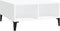 vidaXL - Salontafel - 60x60x30 - cm - bewerkt - hout - wit