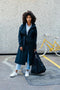 AGU Trench Coat Long - Regenjas Dames - Wind- en waterproof - Blauw - L