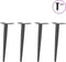 vidaXL - Salontafelpoten - conische - vorm - 4 - st - 42-43 - cm - staal - antraciet