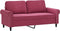 vidaXL - Tweezitsbank - 140 - cm - fluweel - wijnrood