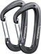 Travelhawk Karabijnhaak - Musketonhaak met Veerclip - Aluminium - Zwart
