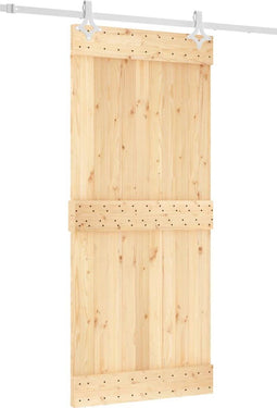 vidaXL - Schuifdeur - met - beslag - 90x210 - cm - massief - grenenhout