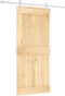 vidaXL - Schuifdeur - met - beslag - 90x210 - cm - massief - grenenhout