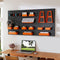 Coast Gereedschapswand - Pegboard 120x60 cm - 9 Opbergdozen Haken Accessoires - Zwart Oranje