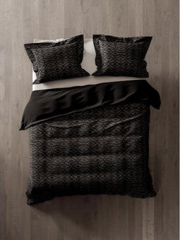 Heckett & Lane dekbedovertrek Koby Black 140x200/220