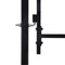 vidaXL - Poort - met - puntige - bovenkant - dubbel - 3x2 - m - staal - zwart