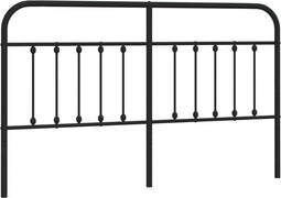 vidaXL - Hoofdbord - metaal - zwart - 160 - cm