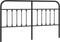 vidaXL - Hoofdbord - metaal - zwart - 160 - cm