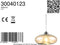 Globo LILLE - hanglamp - amberglas - Ø 40cm - E27 - 30040123