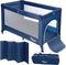 Promedix - Opklapbaar reisbedje voor kinderen - 125x65x74cm - Blauw
