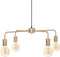 KELI Metalen hanglamp 4 koppen - E27 - 40 W - ˜69 cm - Goud