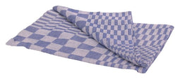 Office - Theedoek geblokt katoen blauw/wit 70x70cm
