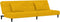 vidaXL - Slaapbank - 2-zits - met - 2 - kussens - fluweel - geel