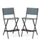 coast - Set van 2 inklapbare outdoor barkrukken - Zithoogte 71 cm - Blauw (2 stuks)
