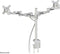 Neomounts FPMA-D935D - Monitorarm voor 2 schermen - 14-27 inch - 0-6 kg/scherm - zilver