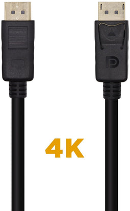 Aisens A124-0455 - Kabel DisplayPort V1.2 4K@60Hz - Zwart 1 m