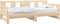 vidaXL - Slaapbank - uitschuifbaar - massief - grenenhout - 2x(90x190) - cm