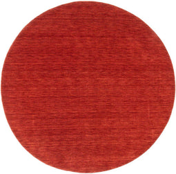 Vloerkleed MOMO Rugs Panorama Uni Rond Red Vloerkleed - 250 rond - Rond - Laagpolig,Rond Tapijt - Modern - Rood