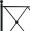 vidaXL - Bedframe - met - hoofd- - en - voeteneinde - metaal - zwart - 100x200 - cm