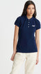 Superdry Dames Poloshirt - Organic Cotton - Lange mouw - Maat XS