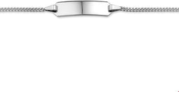 Kids Jewelry Collection - Graveerarmband Gourmet Plaat 5 mm 9-11 cm - Witgoud