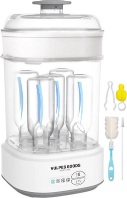 Vulpes Goods® BabyCare Sterilisator PRO - 5-in-1 Steriliseren Drogen Opwarmen Bewaren - Wit