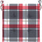 vidaXL - Tuinstoelkussens - 4 - st - 50x50x3 - cm - oxford - stof - ruitpatroon - rood