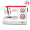 Veritas Niki - Naaimachine - 23 steken - Wit met rood