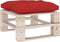 vidaXL - Palletkussen - stof - rood