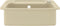 vidaXL - Gootsteen - enkele - bak - graniet - beige