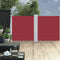 vidaXL - Windscherm - uittrekbaar - 117x600 - cm - rood