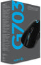 Logitech G703 HERO - Draadloze Gaming Mouse - HERO 16K Sensor 16000 dpi - Zwart