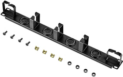 Renkforce RF-3525042 - Kabelgeleidingspaneel 19 inch met 5 beugels - Zwart