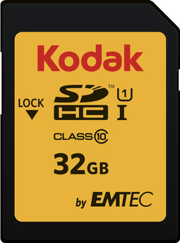 Kodak SDHC 32GB - Geheugenkaart Class 10 UHS-1 U1 - Zwart