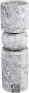 PTMD Kandelaar Tyfo - 10x10x33 cm - Cement - Wit