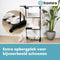 Homra Wasrek Inklapbaar - Zwart - Tot 45m Was - Droogtoren met Wieltjes - Staand Droogrek Inklapbaar - Ruimtebesparend Wasrek - Ecologisch Was Drogen - 77x50x170 CM - Geschikt voor Grote Gezinnen - Was Drogen in 2025