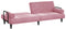 vidaXL - Slaapbank - met - armleuningen - fluweel - roze